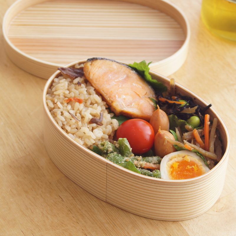 Okome no otomo の曲げわっぱ弁当
